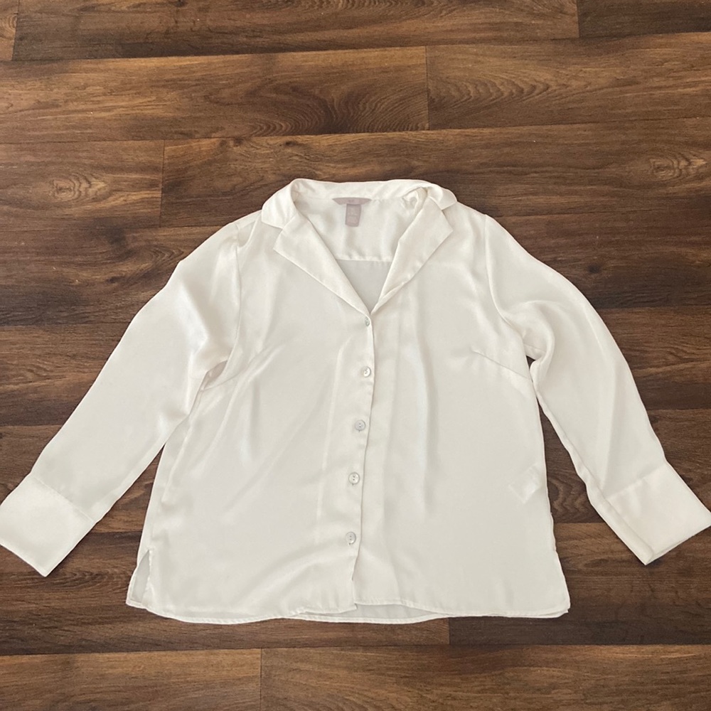 Silk H&M button down top